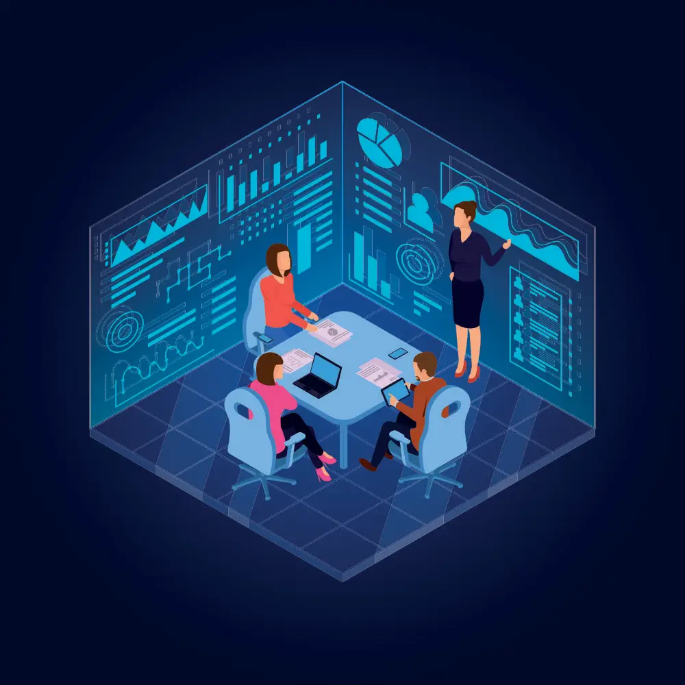 Équipe de l’agence digitale NADIGIT travaillant sur des projets informatiques innovants